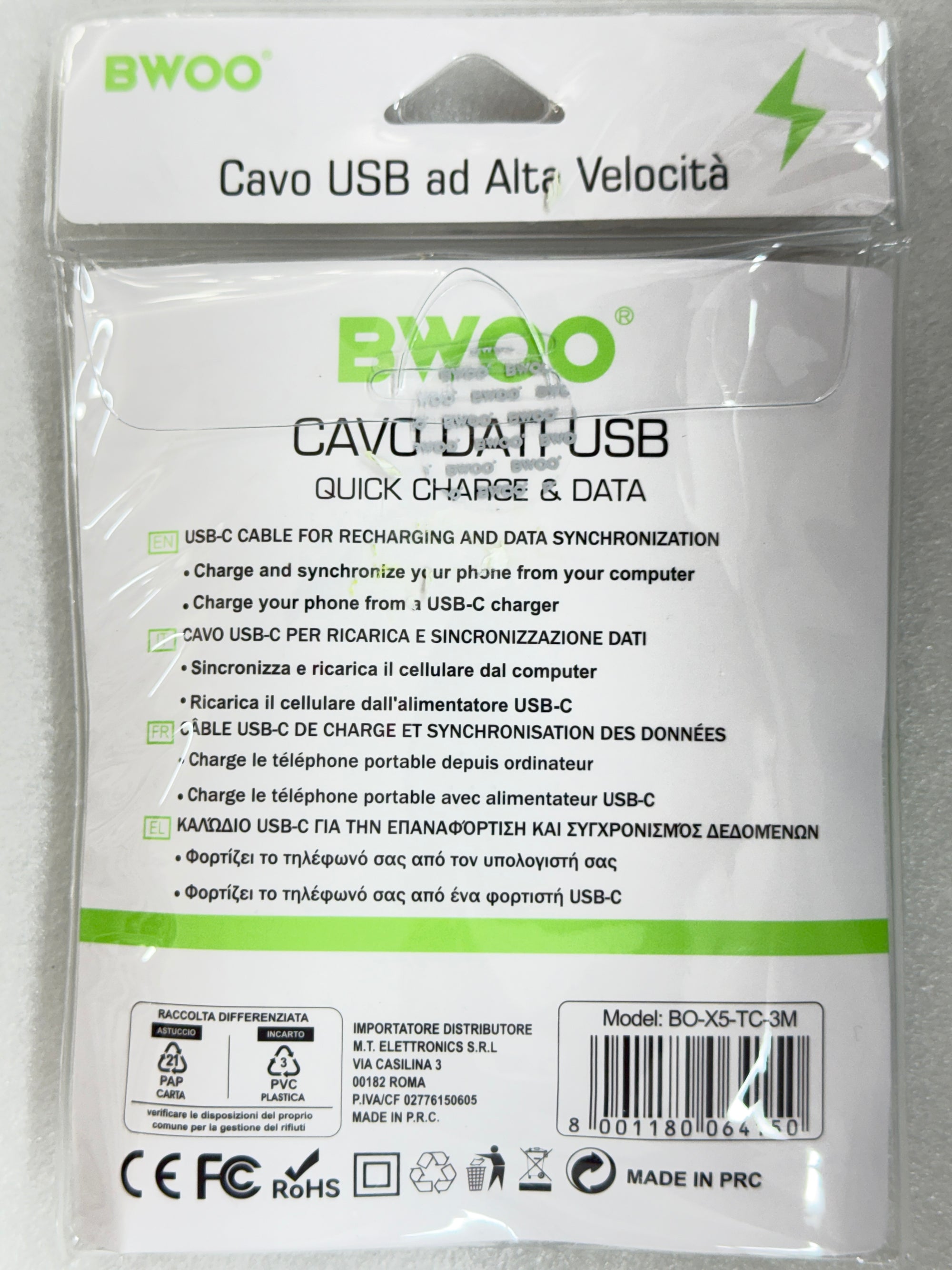 Cavo USB ad Alta Velocità 3m